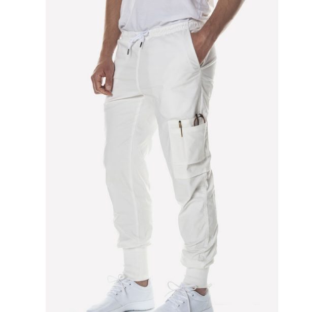 Dion Easy Pants White 1